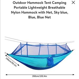 Outdoor hammock tent camping portable lightweight nylon hammock with net